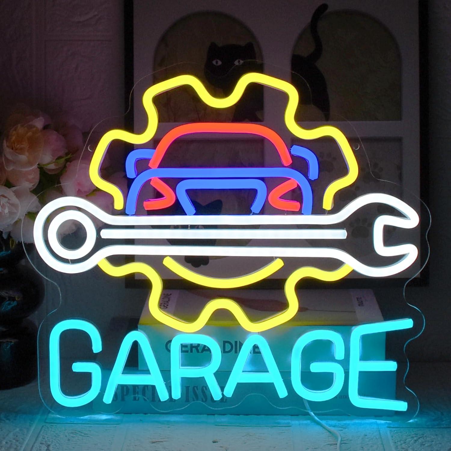 Neon Sign Party - Garage Neonschild USB-betrieben LED Dimmbare Neonlichter