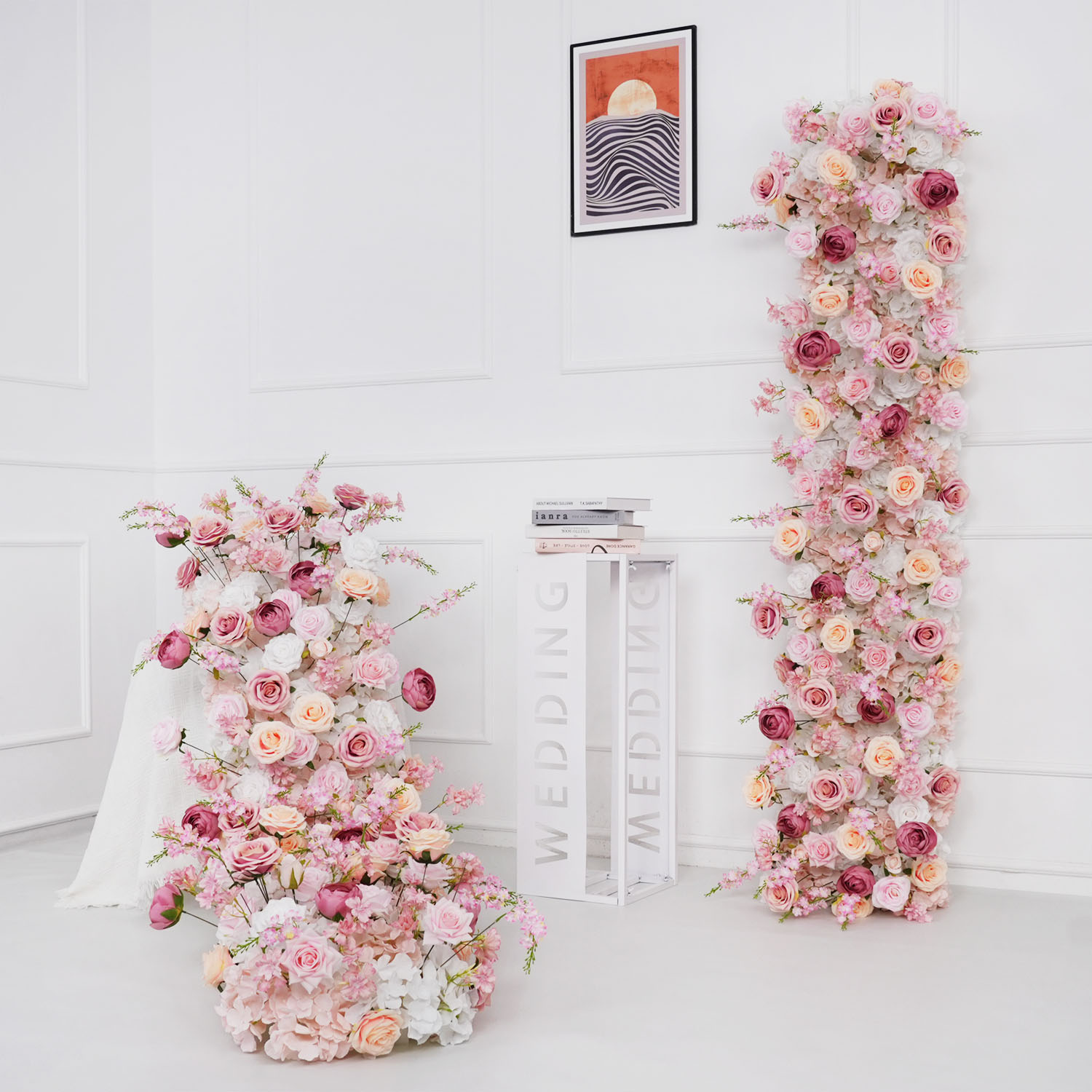Flower Wall Panel - Uflower Luxus Künstliche Blume Reihe Geburtstag