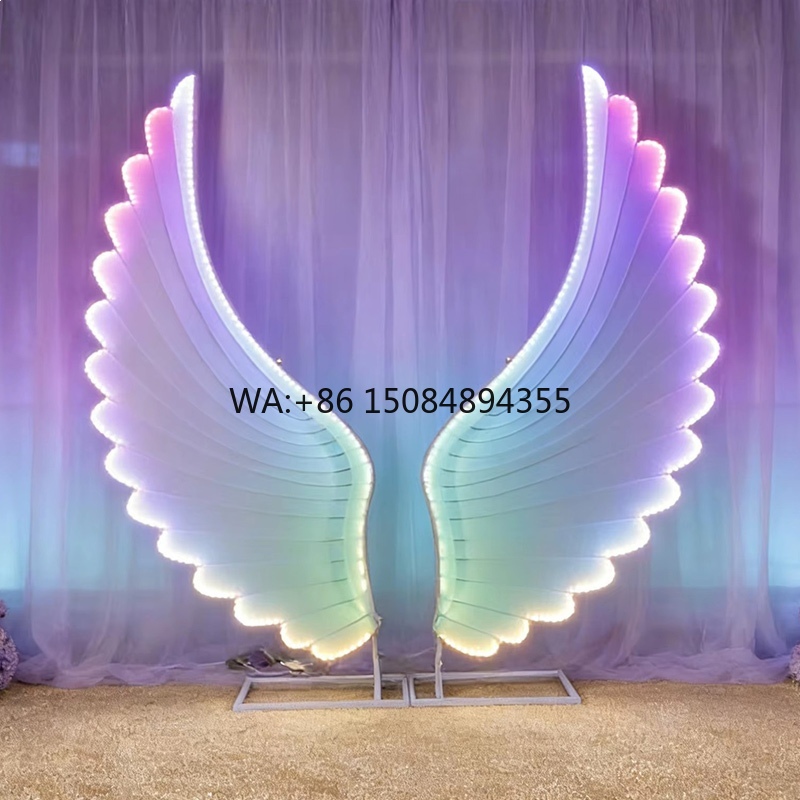 Event & Party Supply - Leuchtende Engelsflügel Lichtrequisiten Farbige Fantasy LED-Flügel