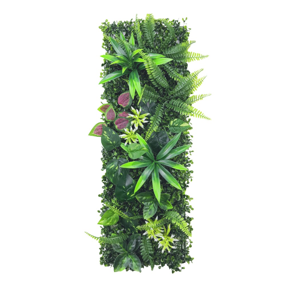 Flower Wall Panel - DIY Künstliche Pflanzenwand-Platte Blumen 75x25cm Künstlicher