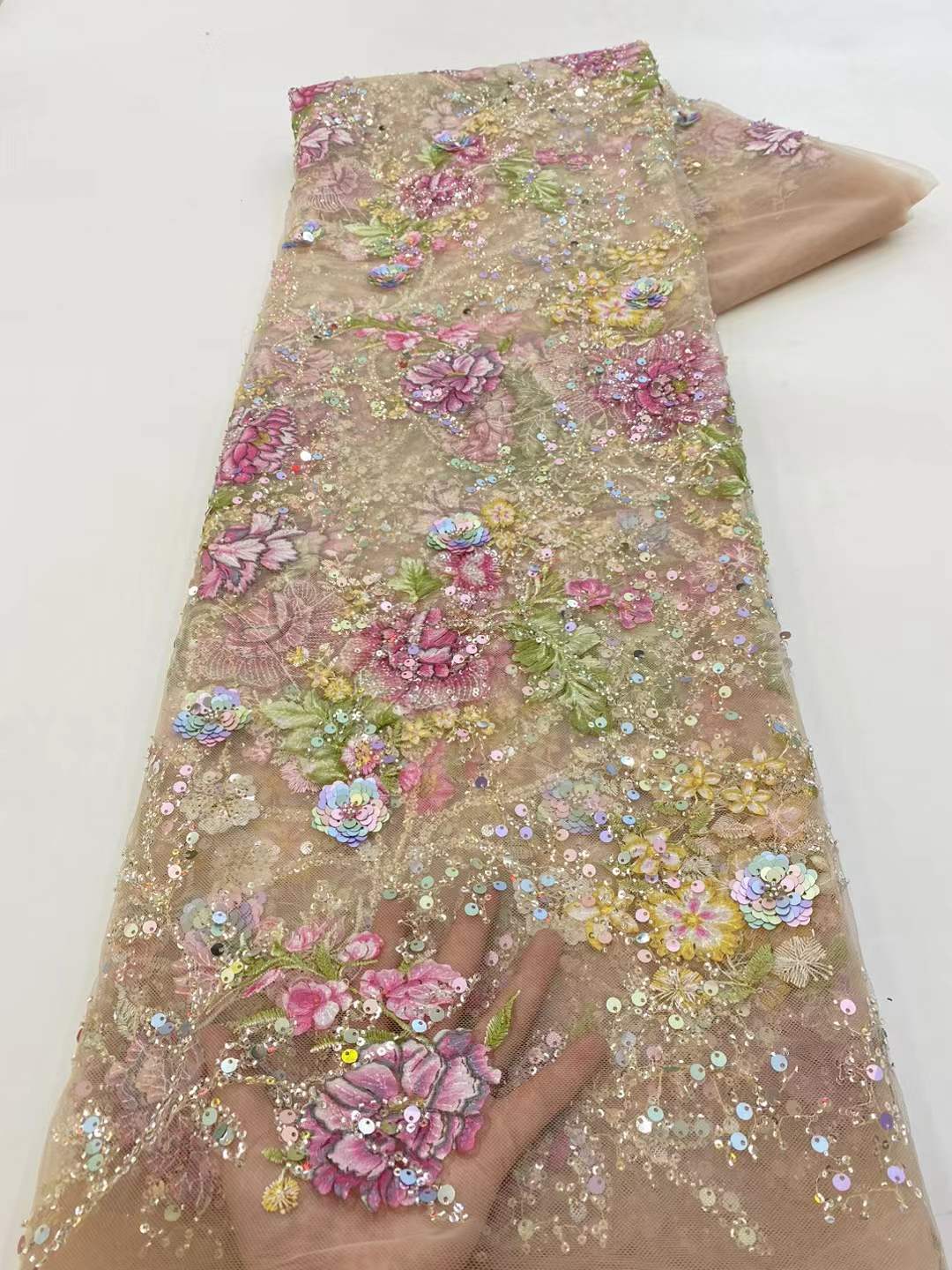 Glitter Tablecloth - Afrikanischer Spitzenstoff 2026, hohe Qualität mit