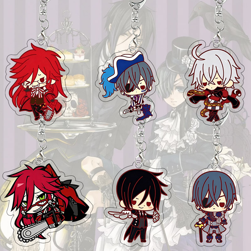 Event Supplies - Black Butler Acryl-Schlüsselanhänger Grell Sutcliff Ciel
