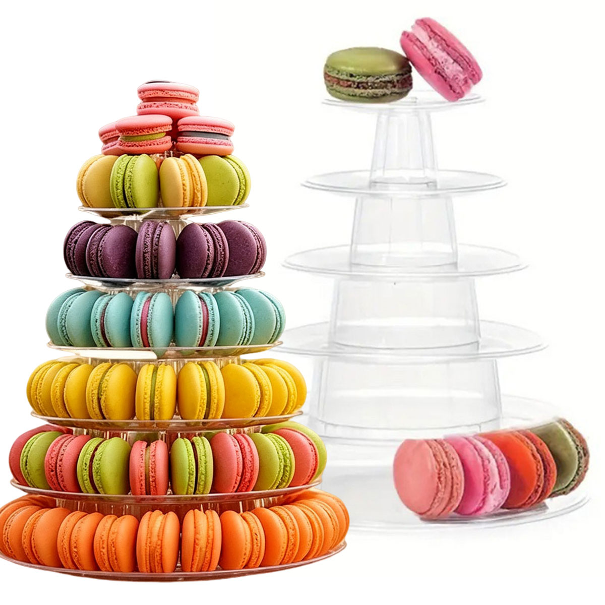 Cupcake Stand Tier - 1 Stück 6-stufiger runder Kuchenständer aus