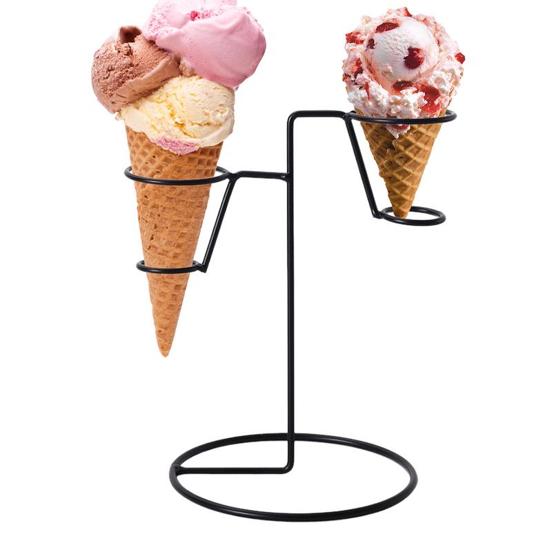 Cotton Candy Cone - Eistütenhalter aus schwarzem Eisen, Zuckerwatte-Ständer für