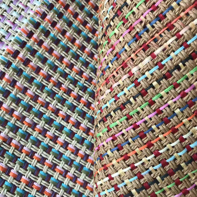 Paper Straw Color - Böhmisches Bastelpapier, PP-Grasstroh, Designerstoff, gewebter Stoff,