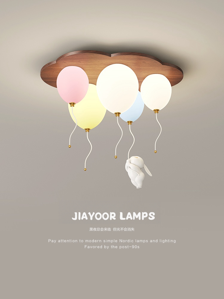 Led Balloon Light - Moderne Ballon LED Deckenleuchten aus Holz