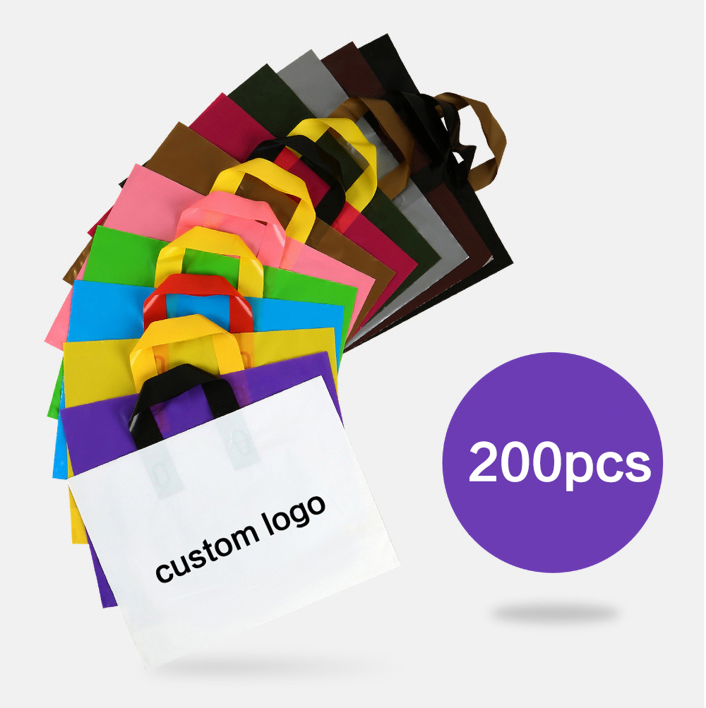 Event Party Shop - 200 stücke individuelles logo Einkaufstasche Kunststoff