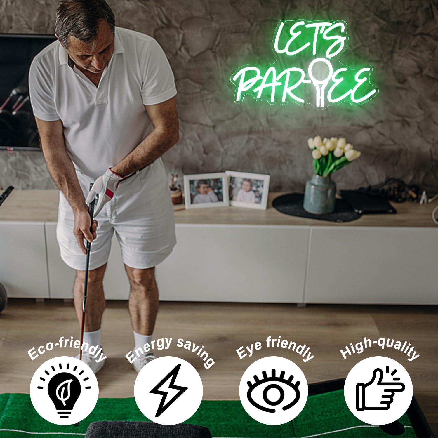 Let's Par Tee Neon-Schild Golf – Neon Sign Party Bewertung und Preis