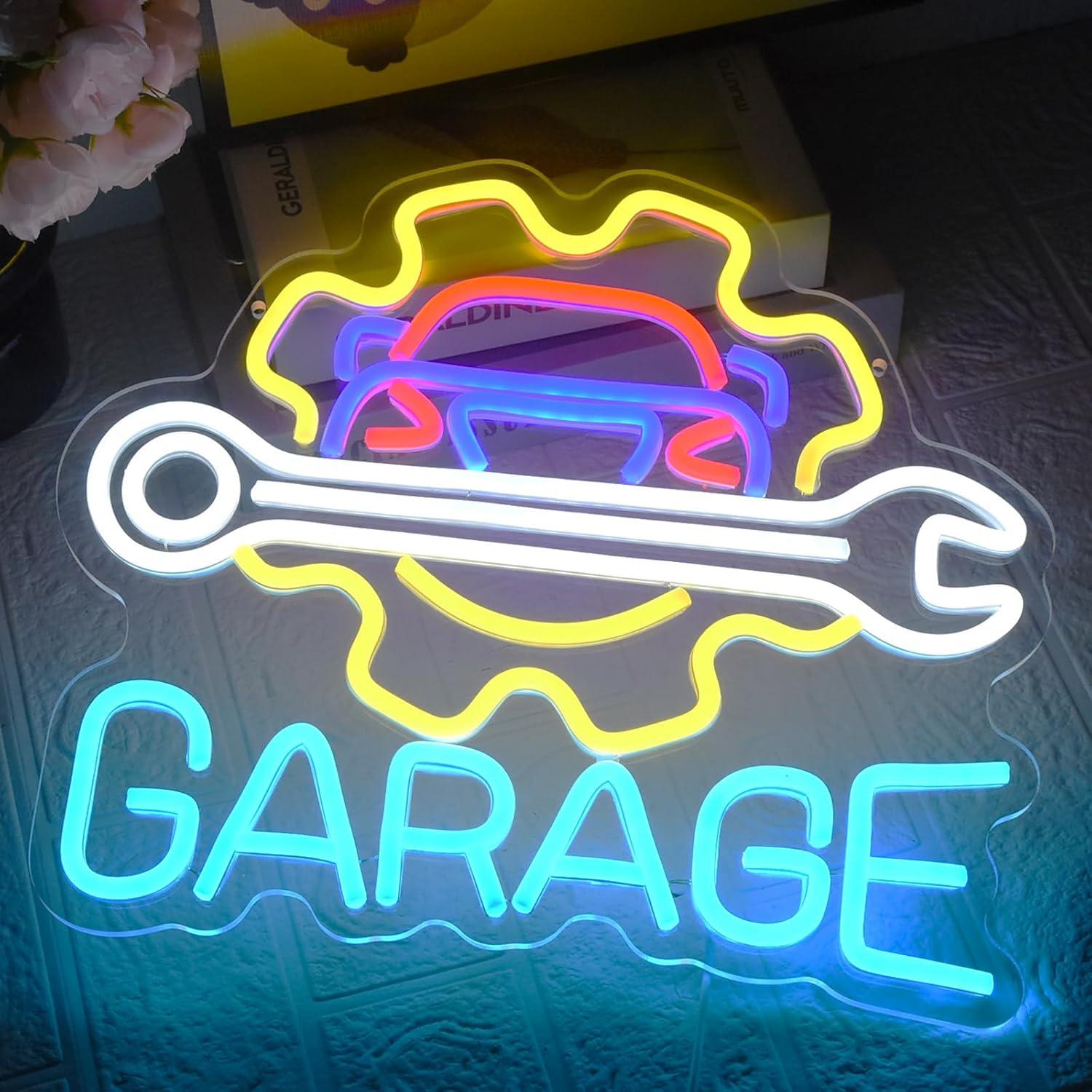 Garage Neonschild USB-betriebe – Neon Sign Party Bewertung und Preis