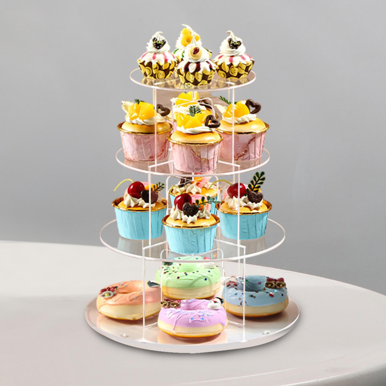 3/4/5 Tier Acryl Cupcake Ständ – Cupcake Stand Tier Bewertung und Preis