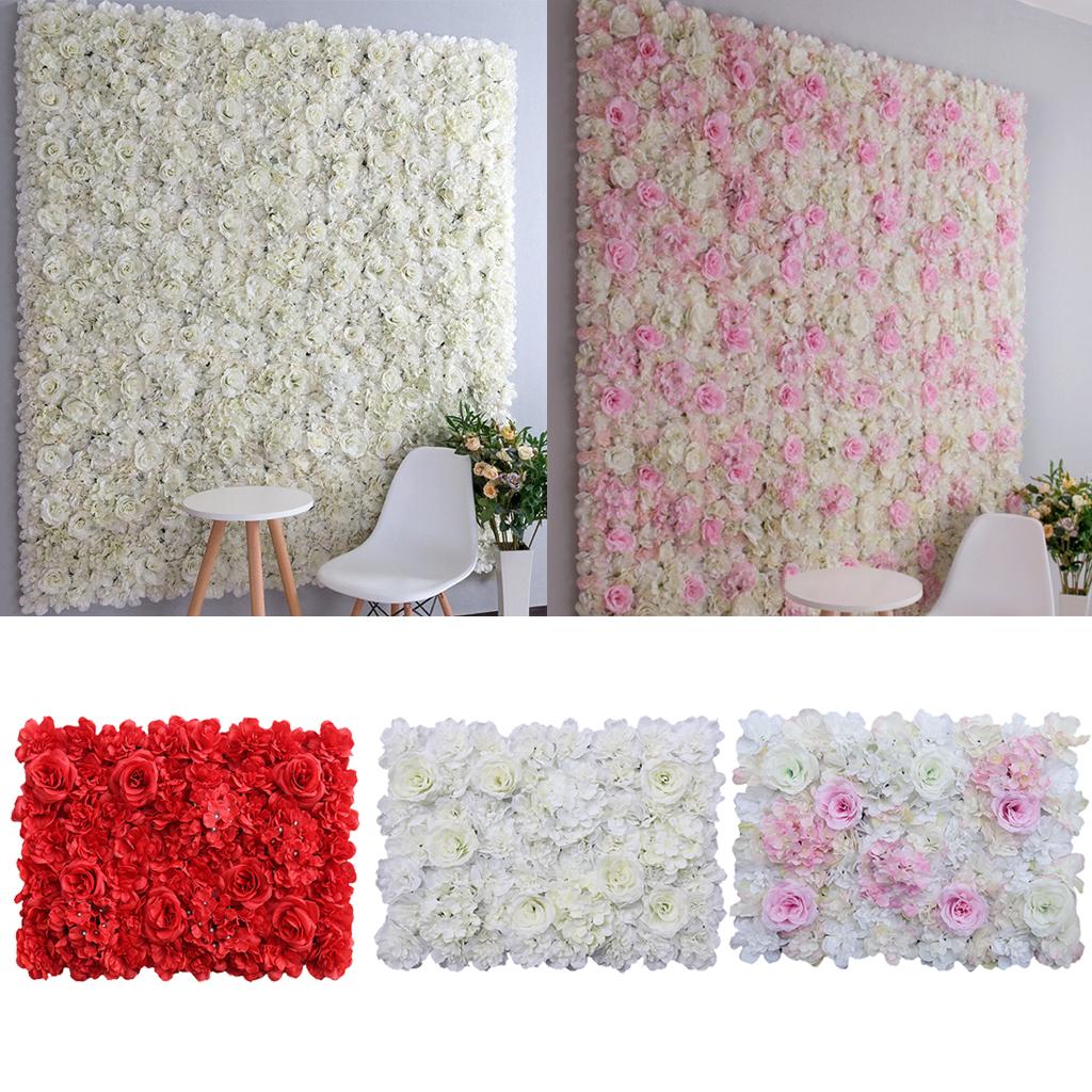 Romantische künstliche Hochzei – Flower Wall Panel Bewertung und Preis