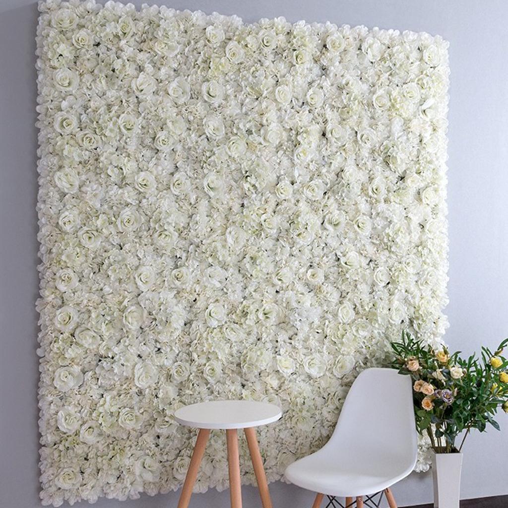 Romantische künstliche Hochzei – Flower Wall Panel Bewertung und Preis