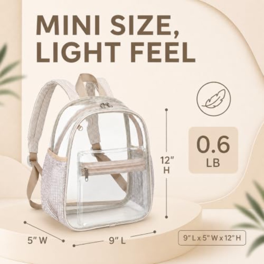 Mini-Klarsicht-Rucksack für St – Event & Party Supply Bewertung und Preis