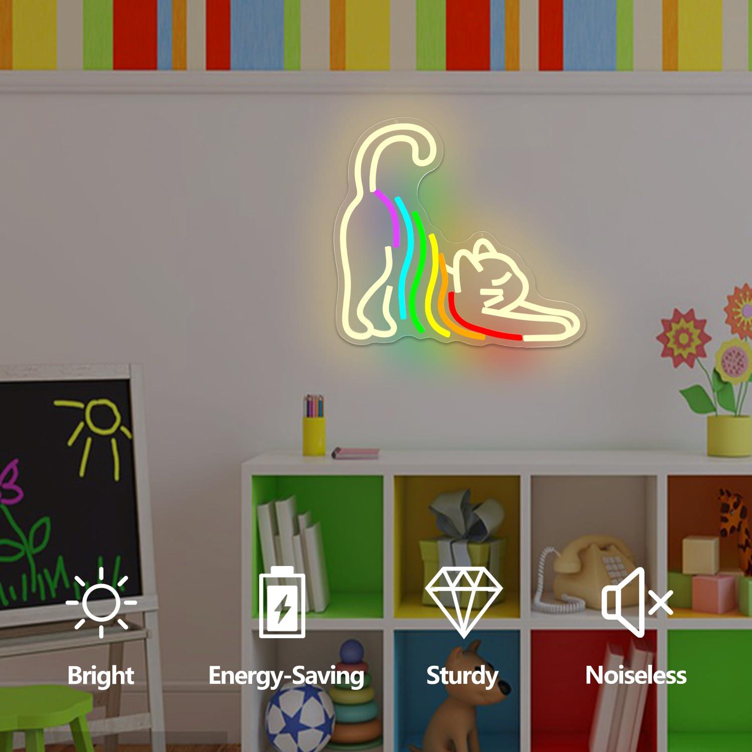 Regenbogenfarbenes, dehnbares  – Neon Sign Party Bewertung und Preis