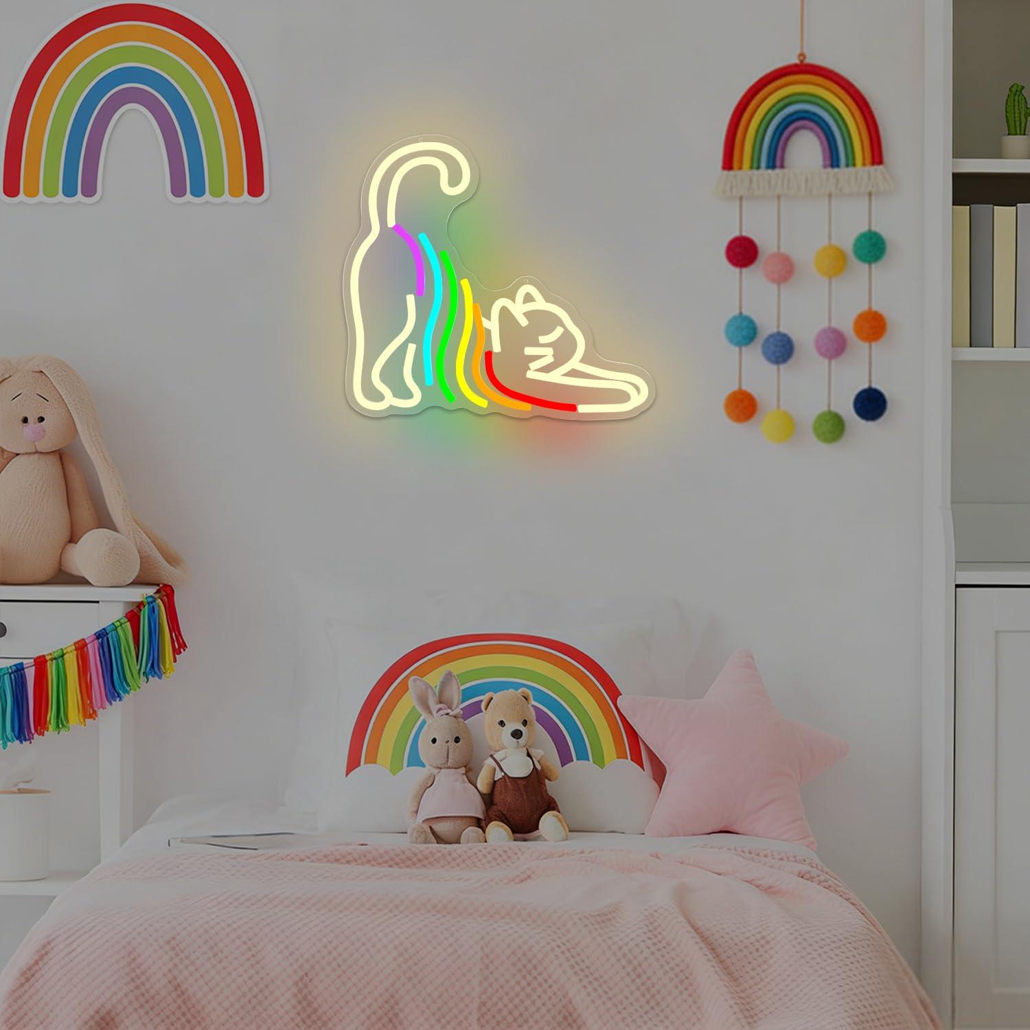 Regenbogenfarbenes, dehnbares  – Neon Sign Party Bewertung und Preis