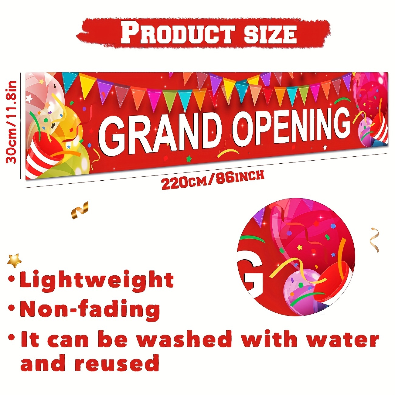 Grand Opening Banner New Store – Party Event Supply Store Bewertung und Preis
