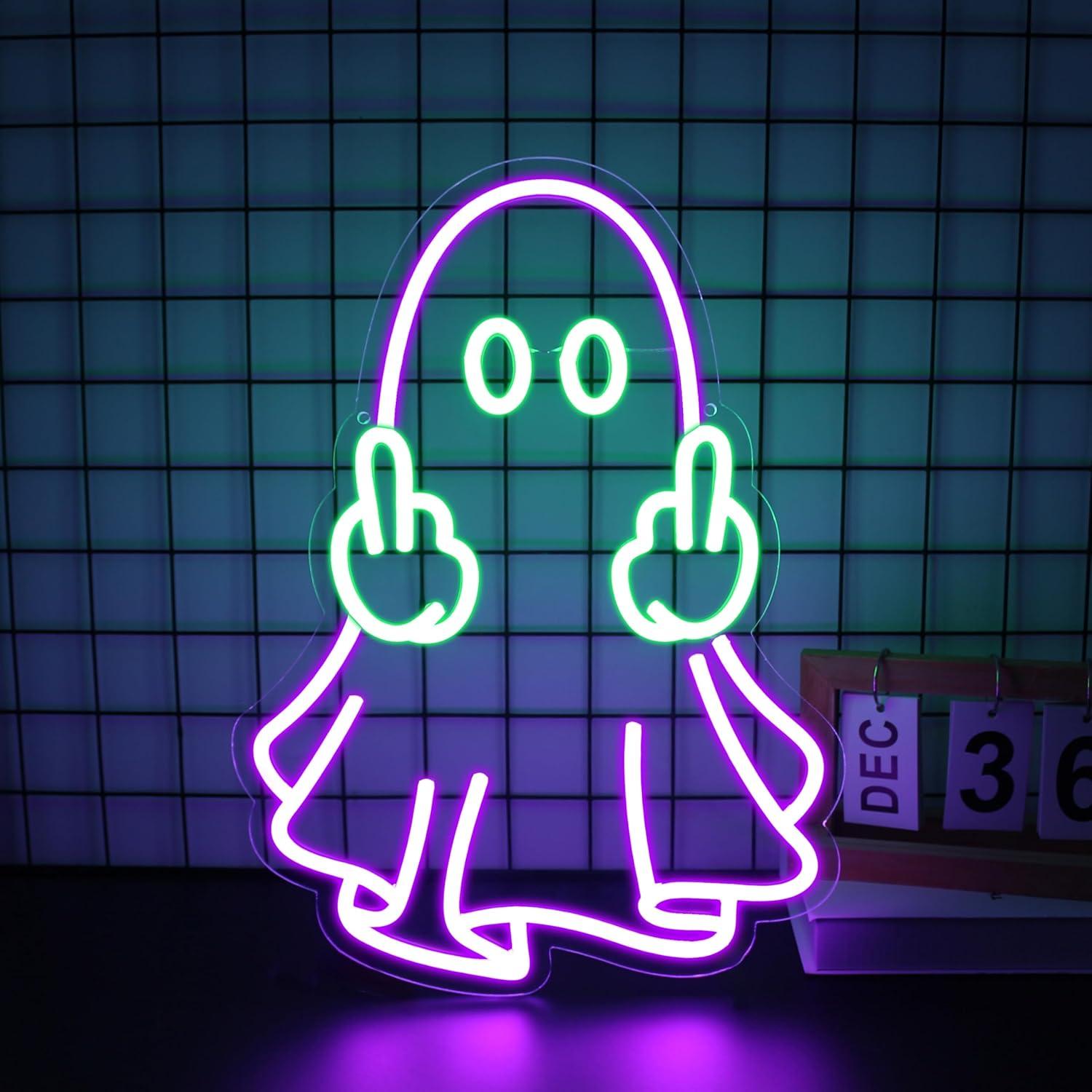Geister-Neonschild USB-Betrieb – Neon Sign Party Bewertung und Preis