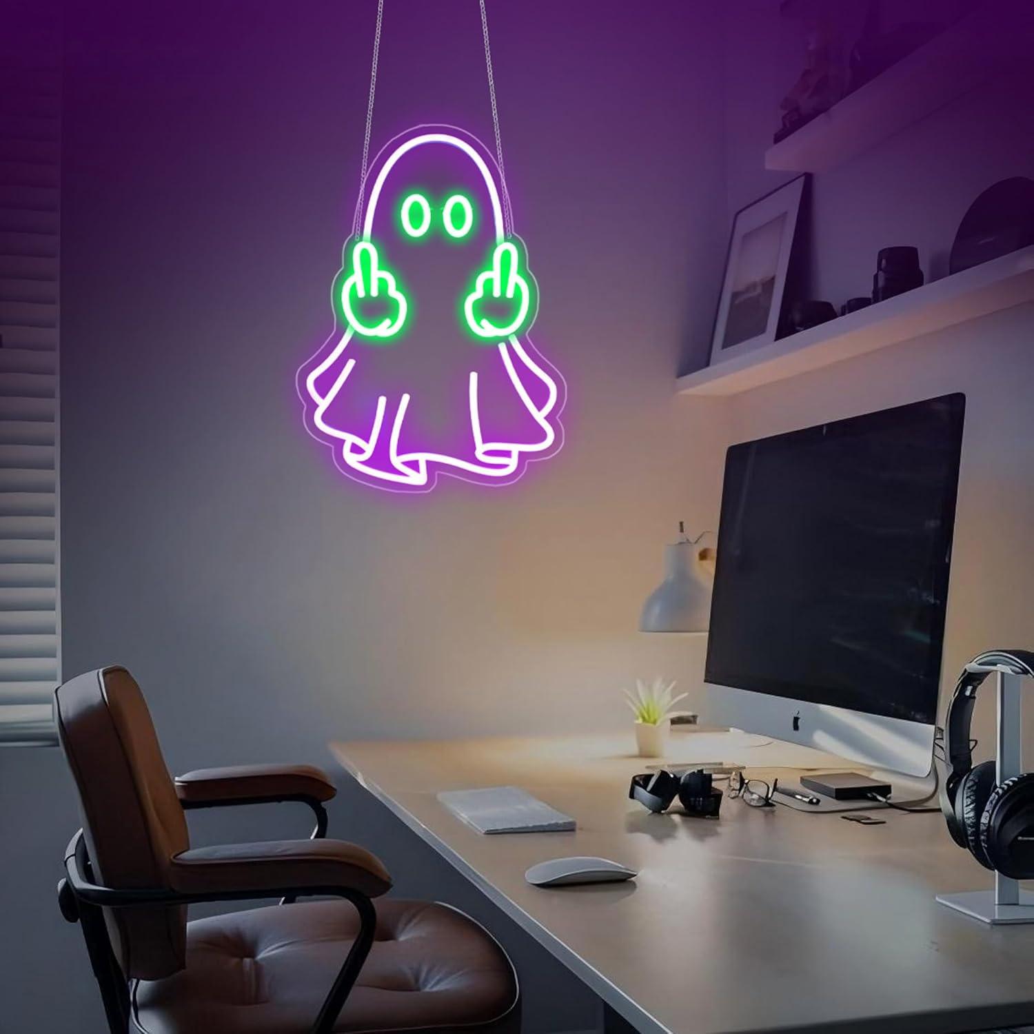 Geister-Neonschild USB-Betrieb – Neon Sign Party Bewertung und Preis