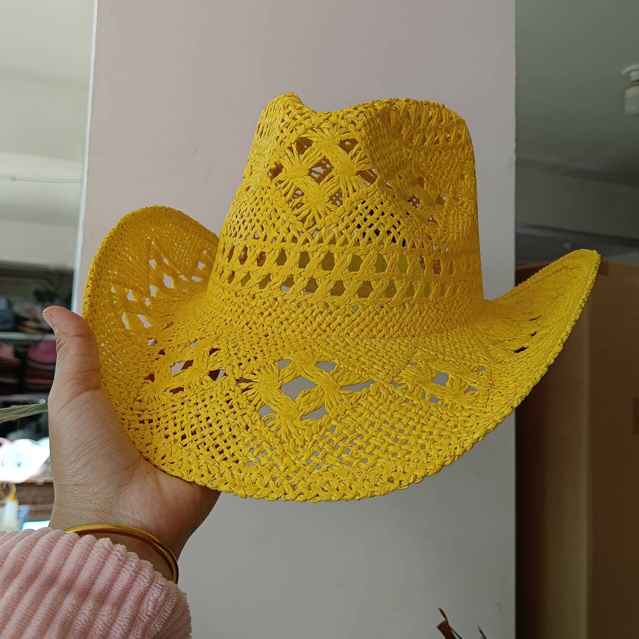 Cowboy-Strohhut, neue Farbe, h – Paper Straw Color Bewertung und Preis