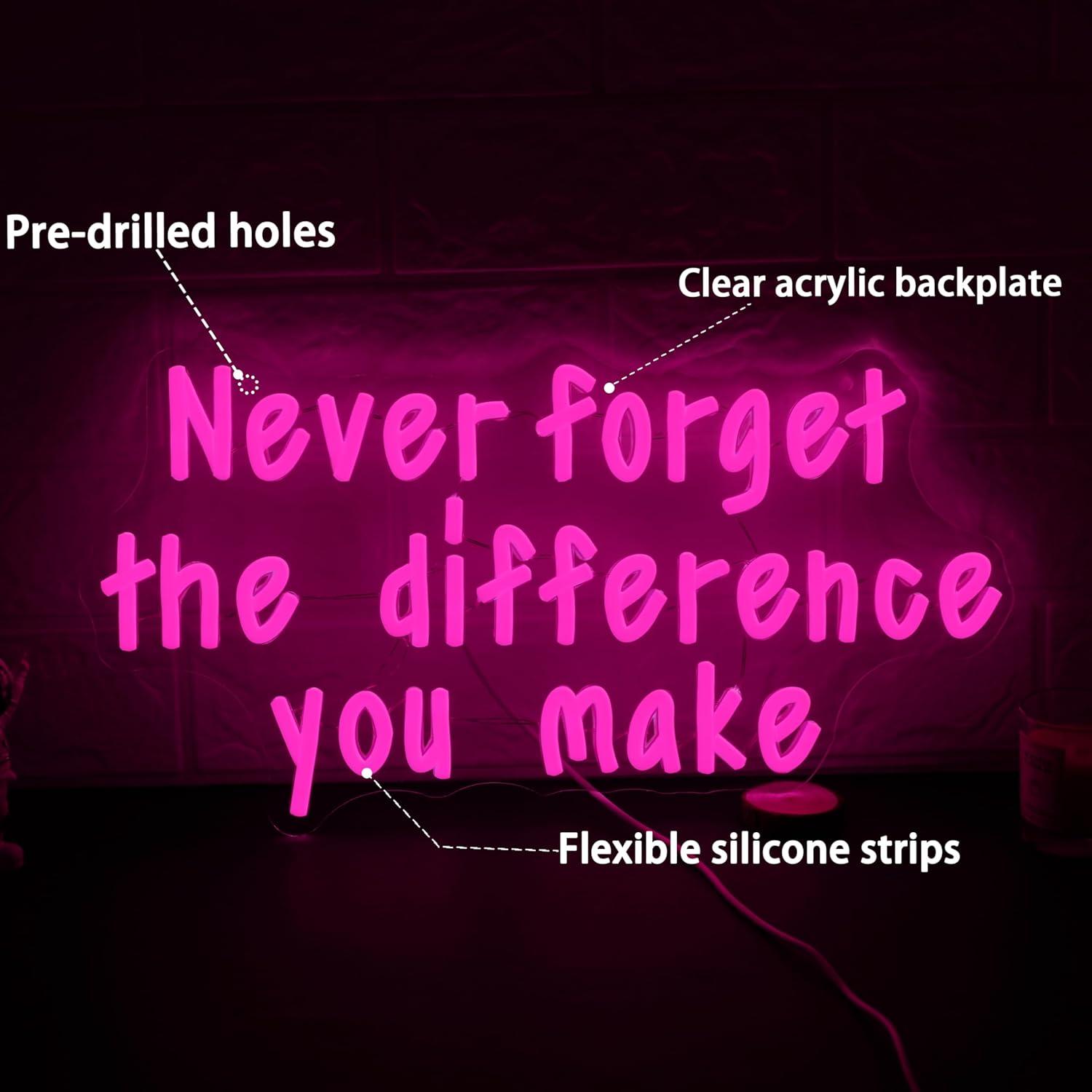 Neonschild „Never Forget The D – Neon Sign Party Bewertung und Preis