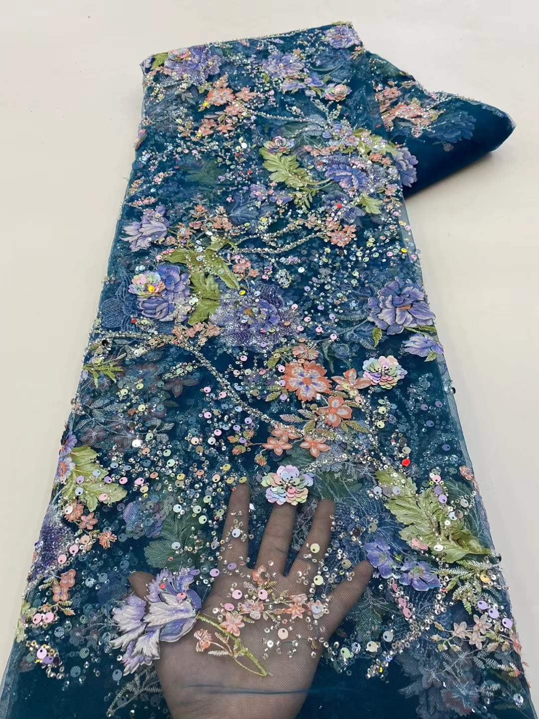 Afrikanischer Spitzenstoff 202 – Glitter Tablecloth Bewertung und Preis