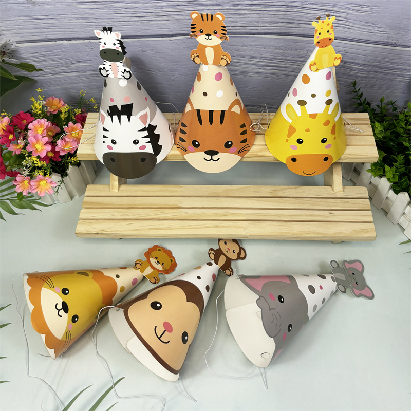 6 Stück Dschungeltier Papierhü – Party Hat Cone Bewertung und Preis