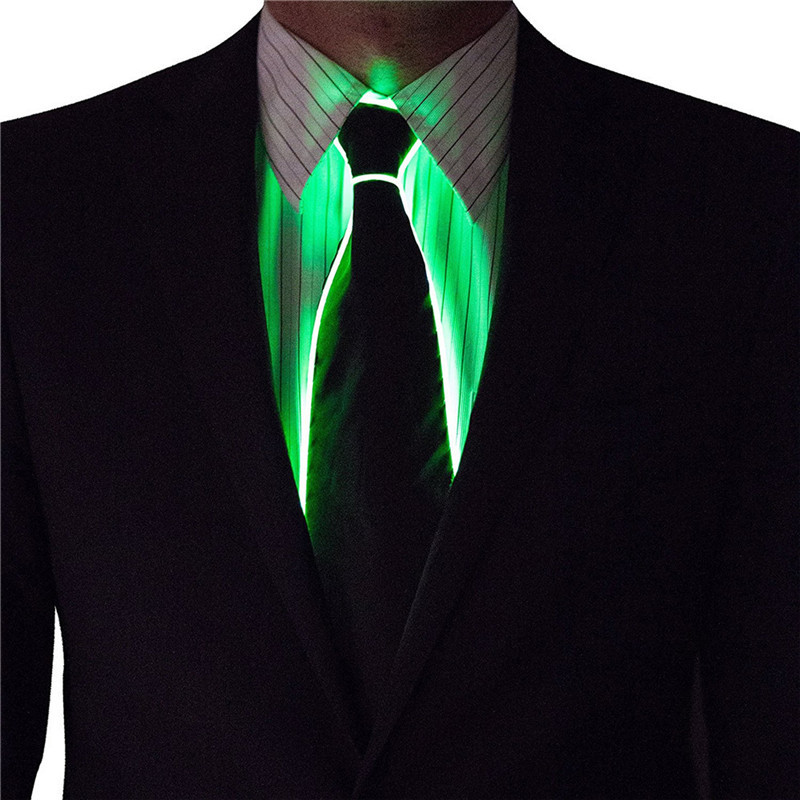 Männer Glowing Tie EL Draht Ne – Event Party Dj Bewertung und Preis