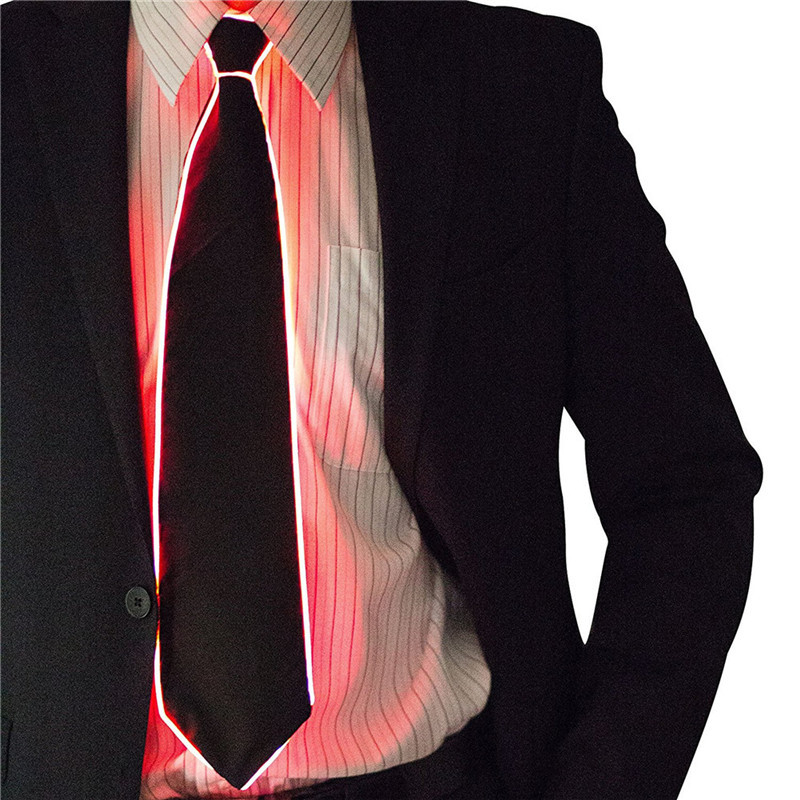 Männer Glowing Tie EL Draht Ne – Event Party Dj Bewertung und Preis