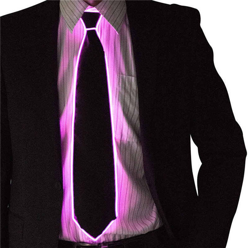 Männer Glowing Tie EL Draht Ne – Event Party Dj Bewertung und Preis