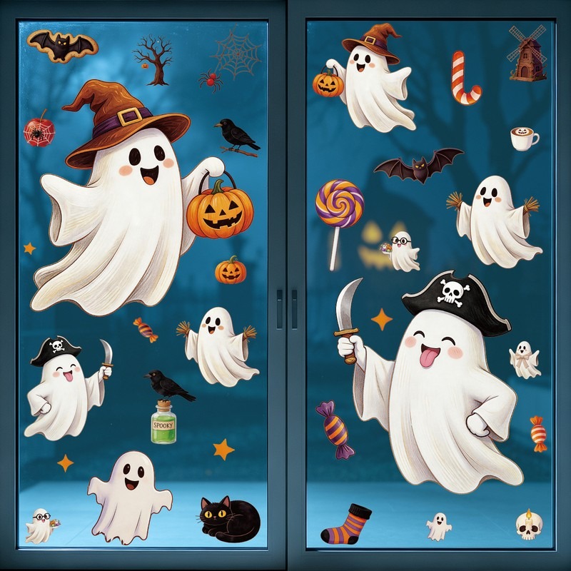 Halloween-Aufkleber: Süßigkeit – Party Event Supply Store Bewertung und Preis