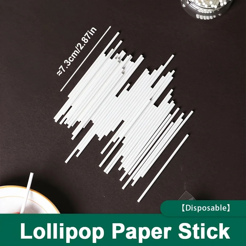 100 Stück, Einweg-Kuchenpop-St – Paper Straw Color Bewertung und Preis
