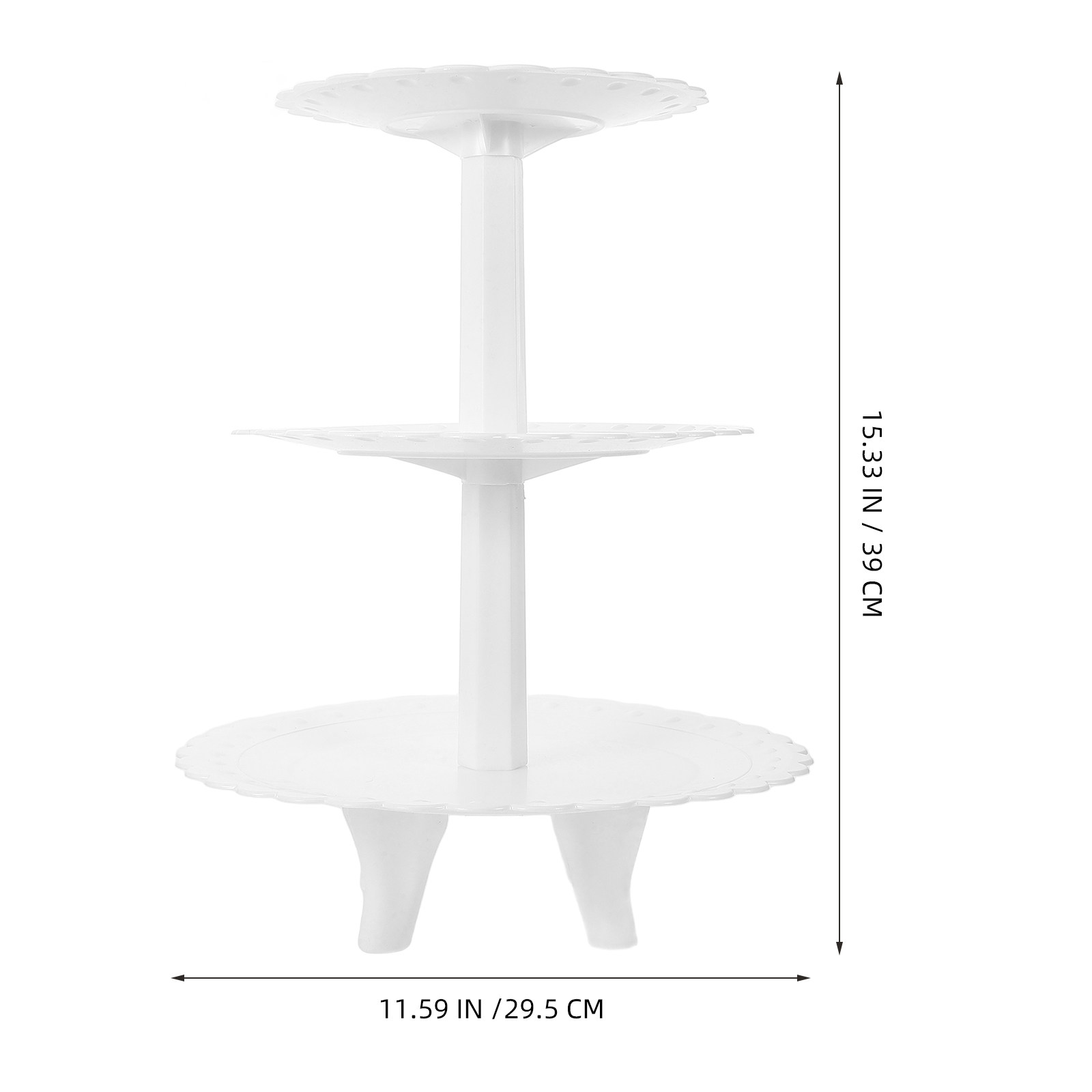 Dreistöckiger Kunststoff-Kuche – Cupcake Stand Tier Bewertung und Preis