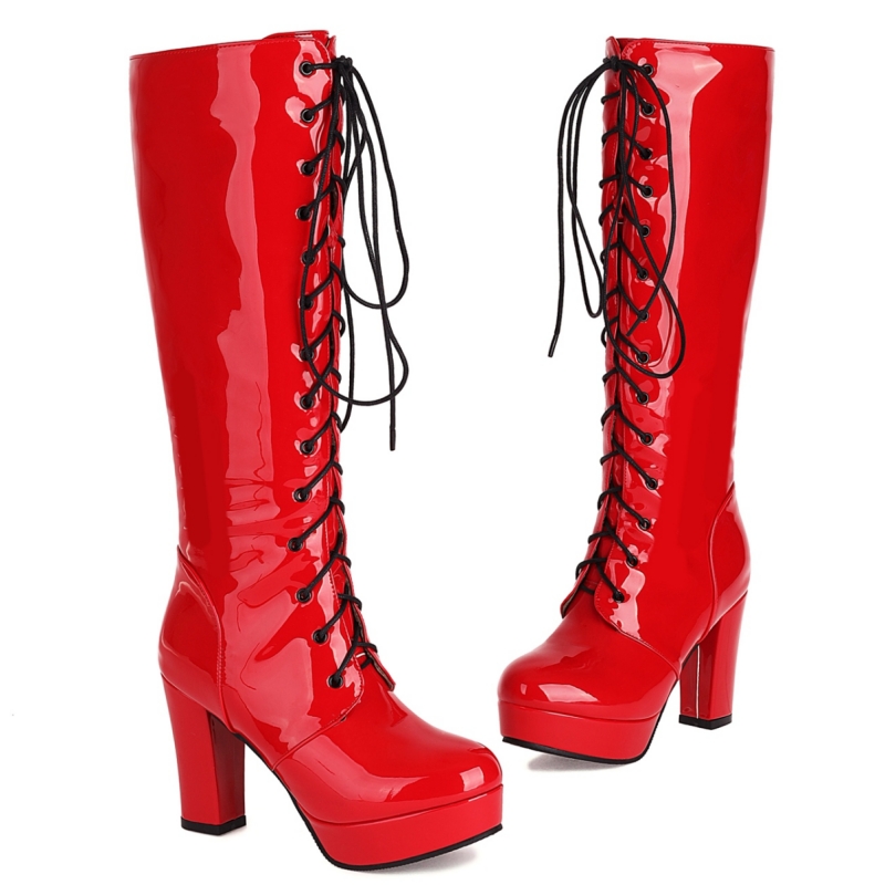 High Heels Plattform Kniehohe  – Eve Party Bewertung und Preis
