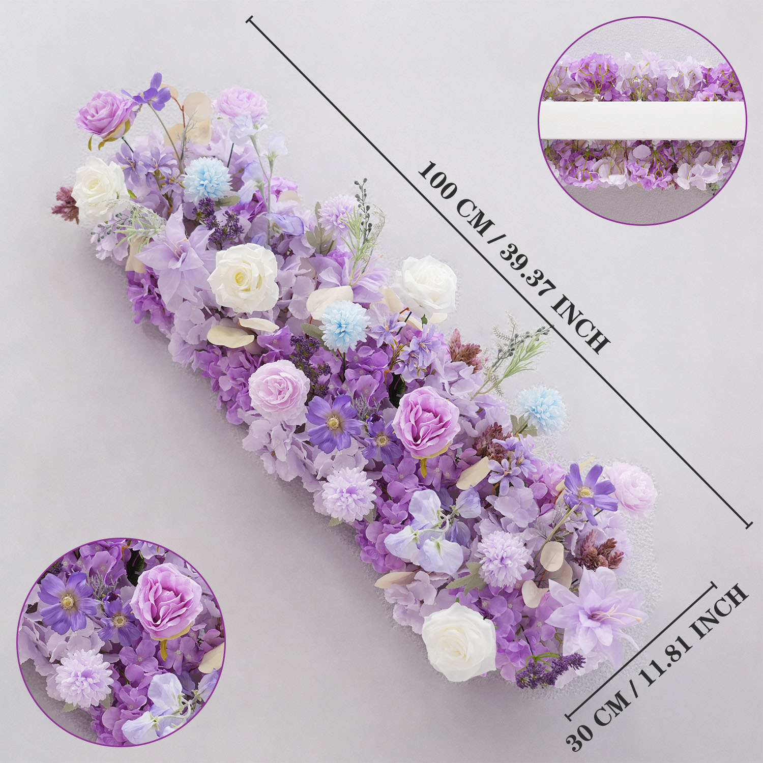 Uflower Lila Künstliche Blumen – Flower Wall Panel Bewertung und Preis