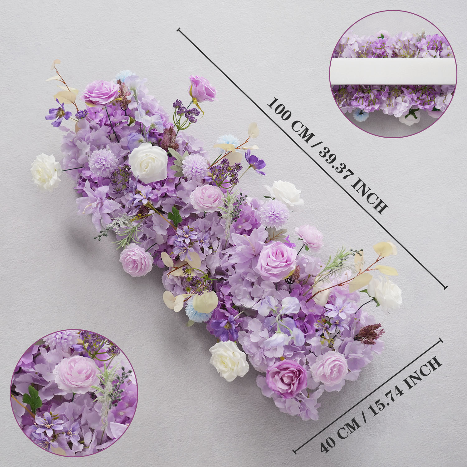 Uflower Lila Künstliche Blumen – Flower Wall Panel Bewertung und Preis