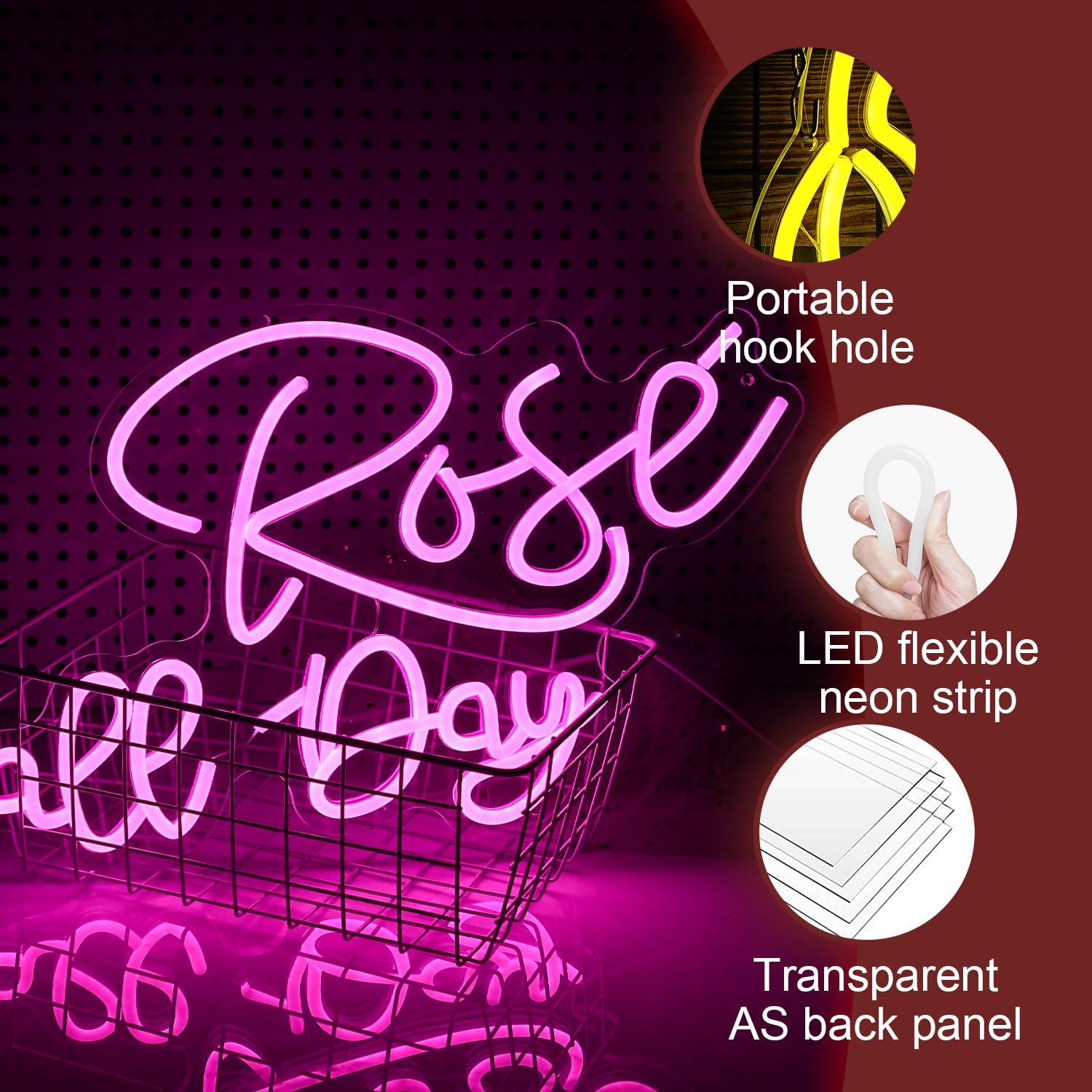 Rose All Day Neonschild, dimmb – Neon Sign Party Bewertung und Preis