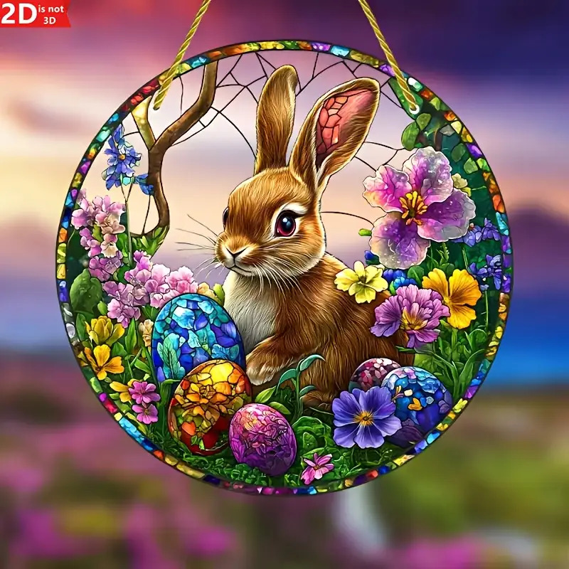 2 Stücke Ostern Kaninchen Gekl – Flower Wall Panel Bewertung und Preis
