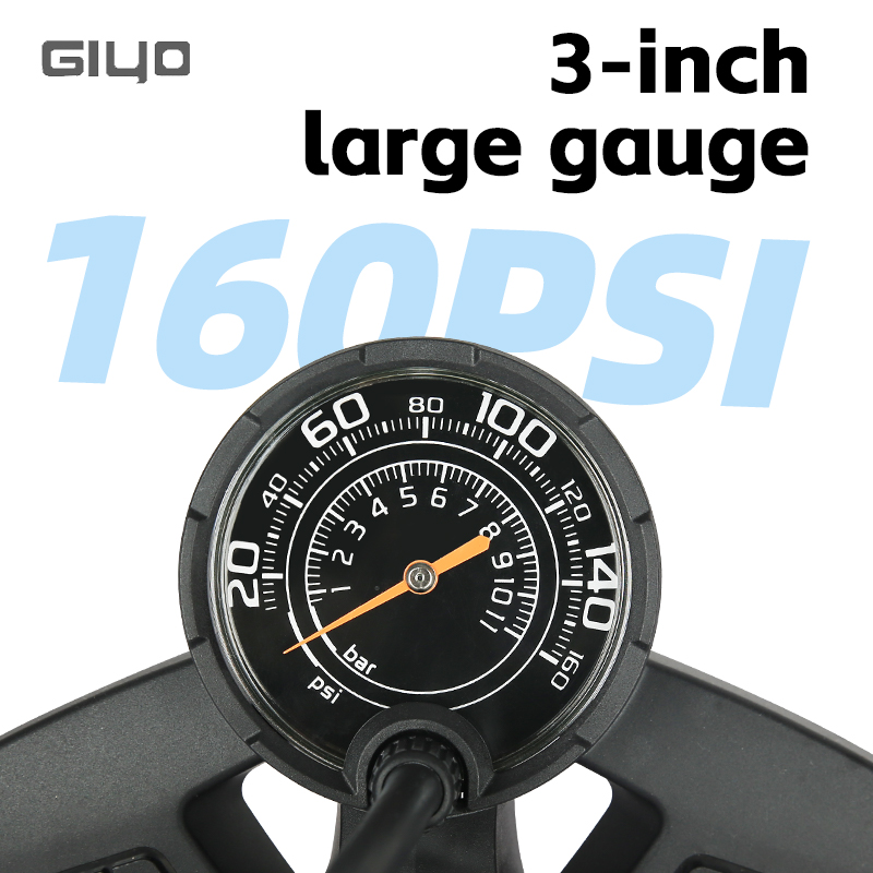 GIYO 160PSI Fahrrad-Bodenpumpe – Balloon Pump Hand Bewertung und Preis