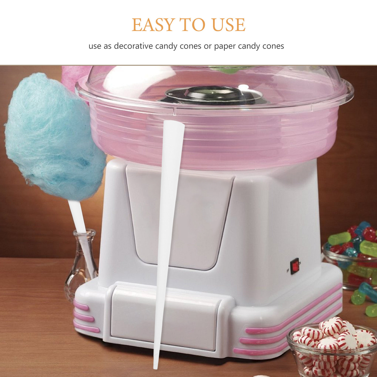20 Stück Zuckerwatte-Papierstä – Cotton Candy Cone Bewertung und Preis