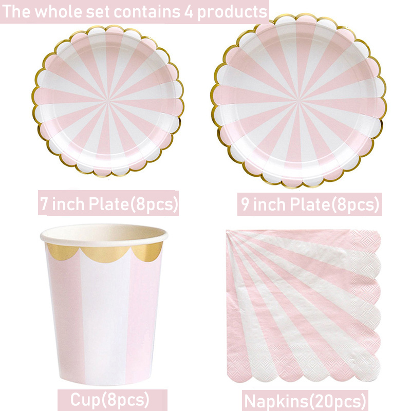 Gestreiften Einweg Geschirr Ro – Paper Straw Color Bewertung und Preis
