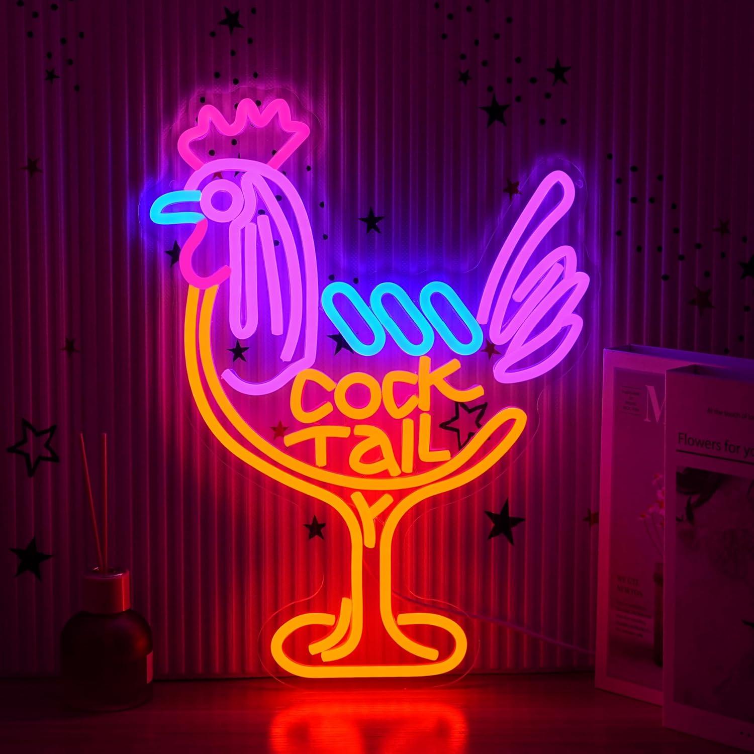 Cocktail Neon-Schild USB Dimmb – Neon Sign Party Bewertung und Preis